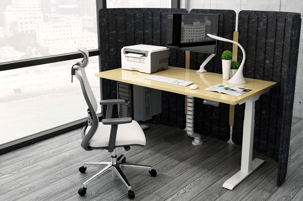 Order Office Furniture Dual Motor Electric Desk Frame Only - Black, Silver or White Option - OOF32